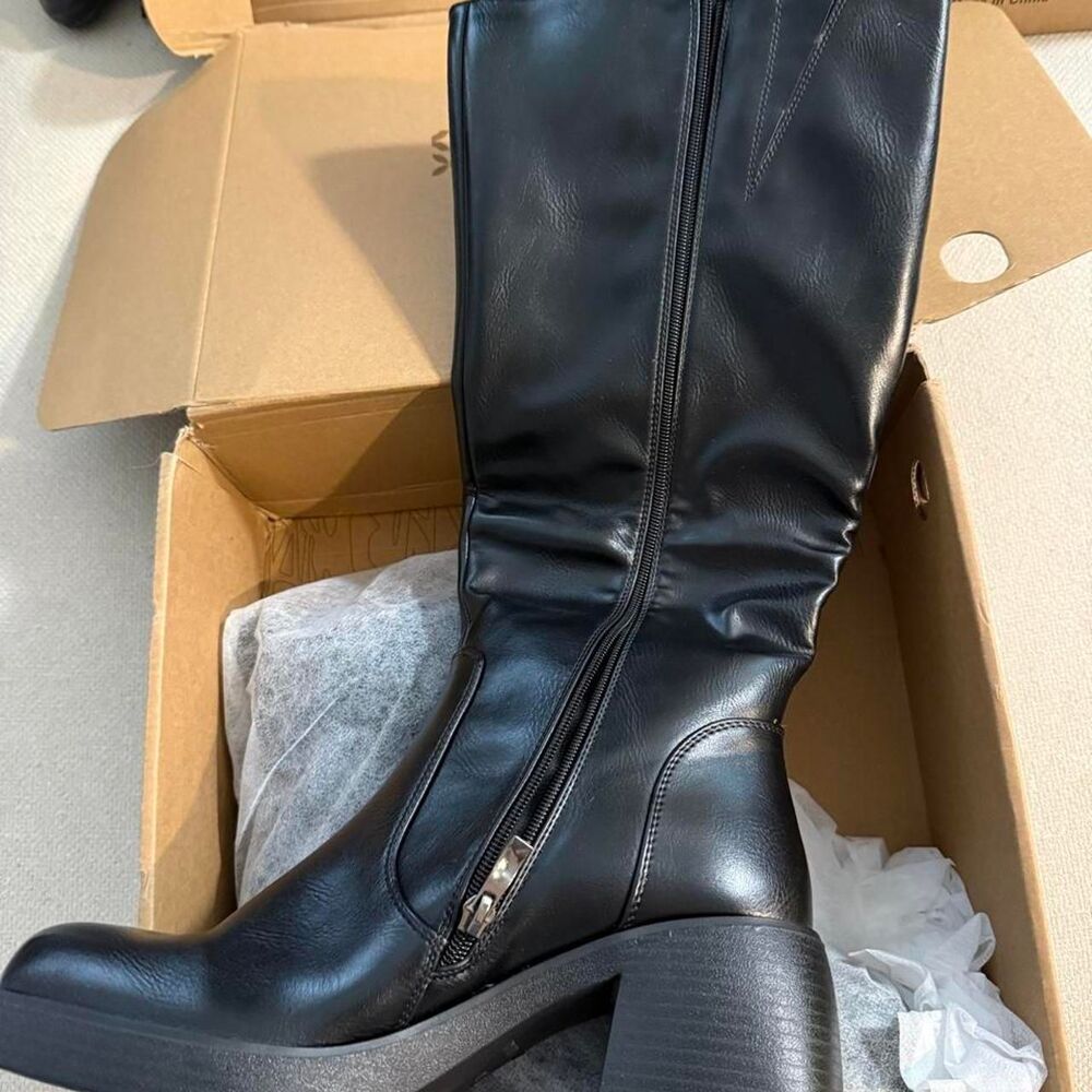 Black Knee High Boots